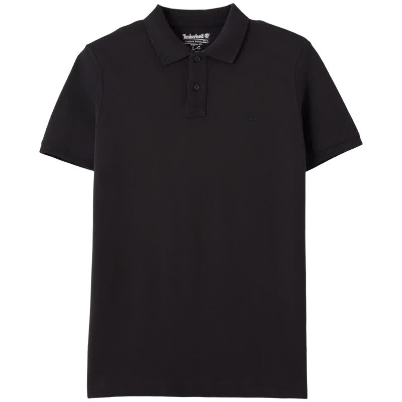 Timberland Polo Shirts Men's Black/001 Polo Collar Moderate Straight Fit