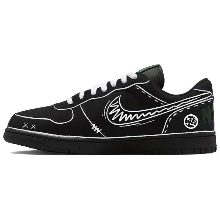 Nike Nike Big Low Lux Skateboard Shoes Men's Low Top Black/White