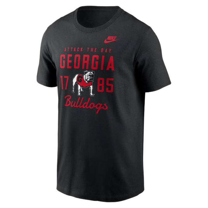 Nike Nike College T Shirts Men's Black Crew Neck Moderate