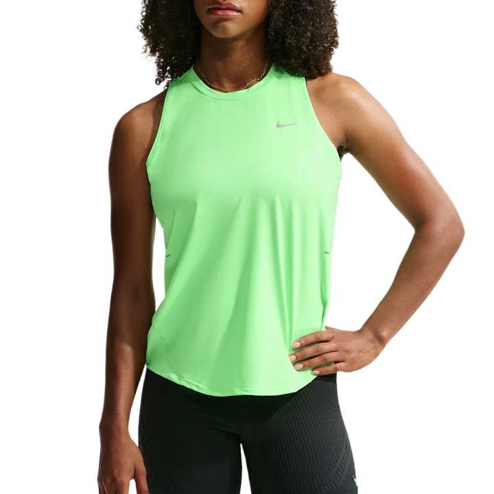Nike Nike Running Tank Tops Women's Iridescent Green Crew Neck