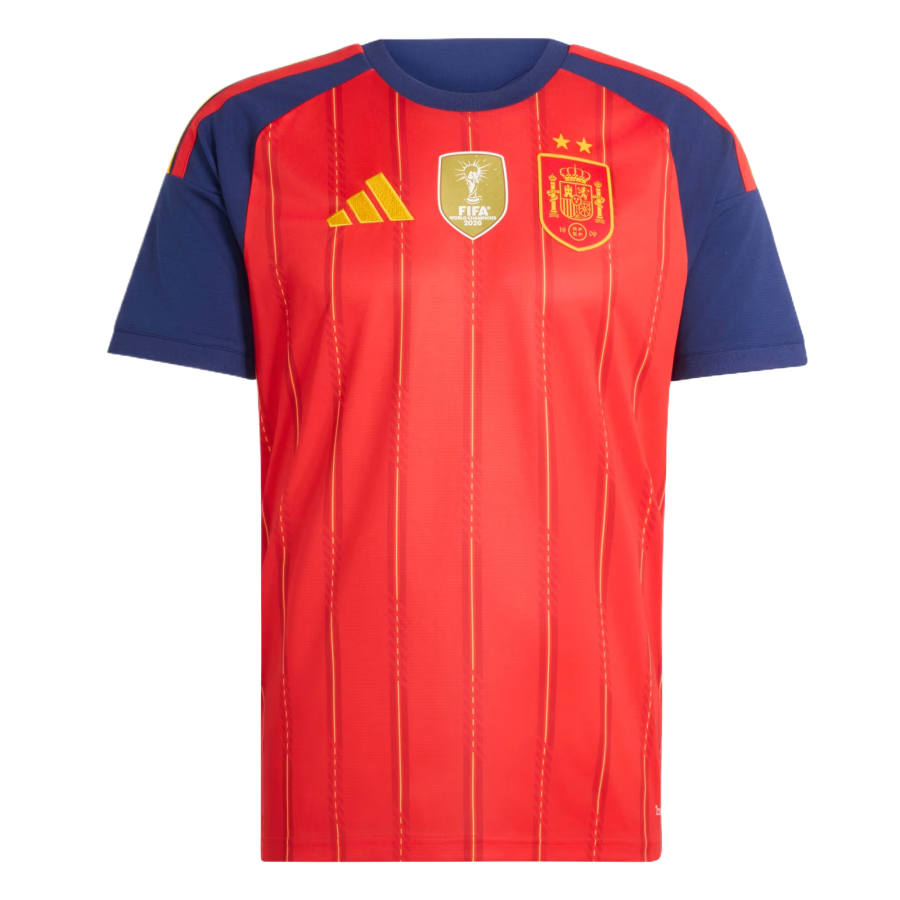 Adidas Adidas Soccer Jerseys Men's Vibrant Red Crew Neck Moderate