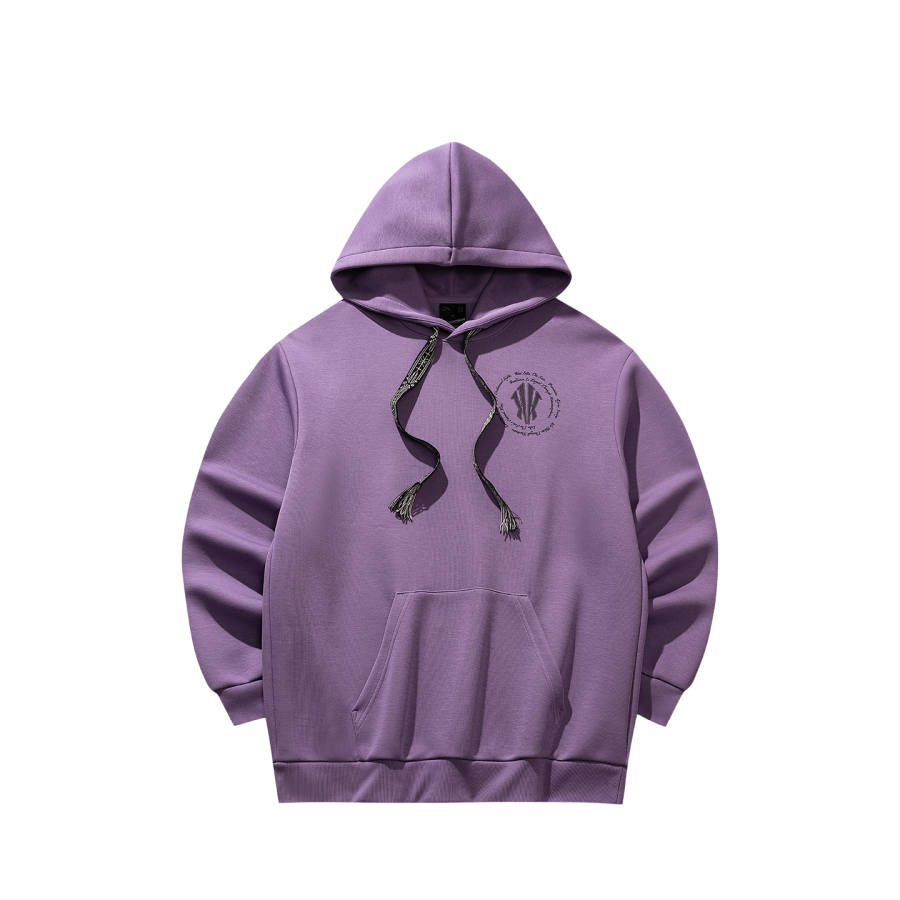 ANTA Basketball Collection Sweatshirts Unisex Plum Blossom Purple 2 Hooded Non Detachable Moderate