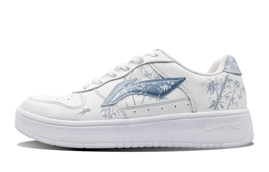 Li-Ning Li Ning Sports Life Collection Skateboard Shoes Men's Low Top White/Blue