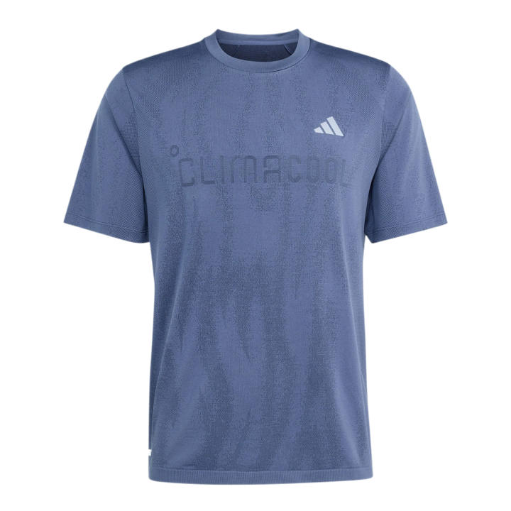 Adidas Adidas T Shirts Men's Soft Ink Blue/Legend Ink Crew Neck Moderate