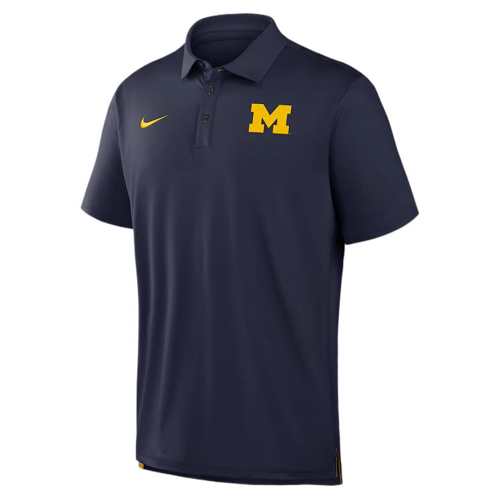 Jordan Jordan College Dri FIT Polo Shirts Men's Preppy Marine/Amarillo Polo Collar Moderate