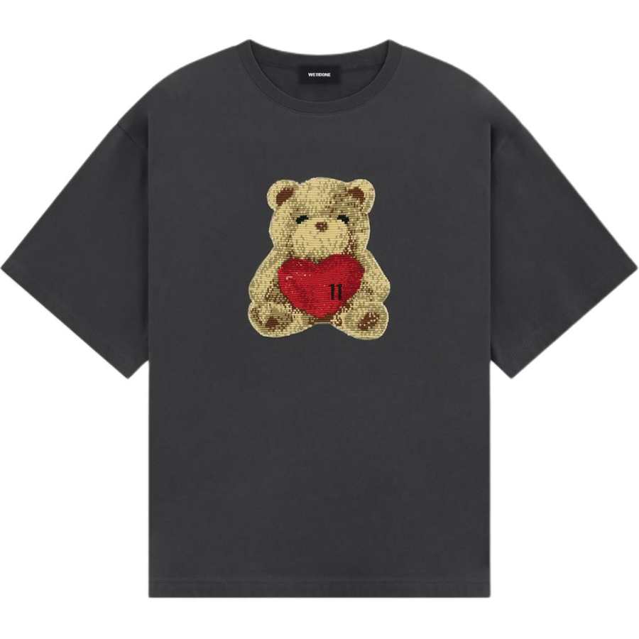 WE11DONE WE11DONE T Shirts Men's Black Crew Neck