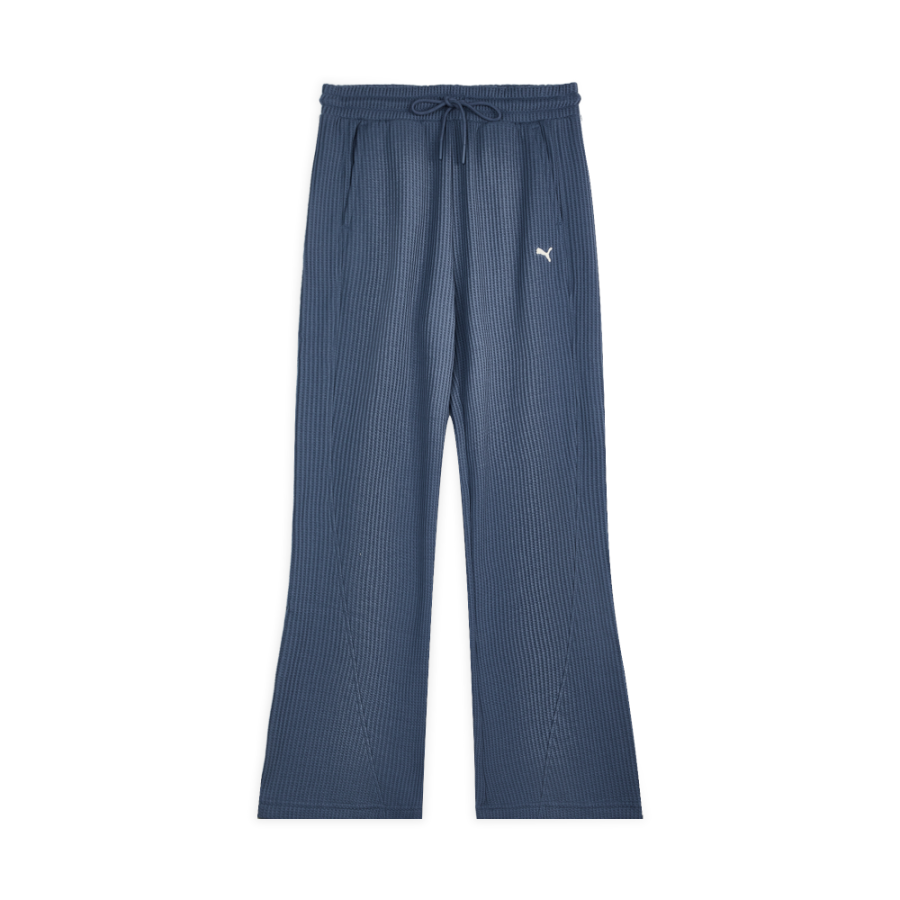 PUMA Casual Pants Women's Space Blue Moderate Flared Pants