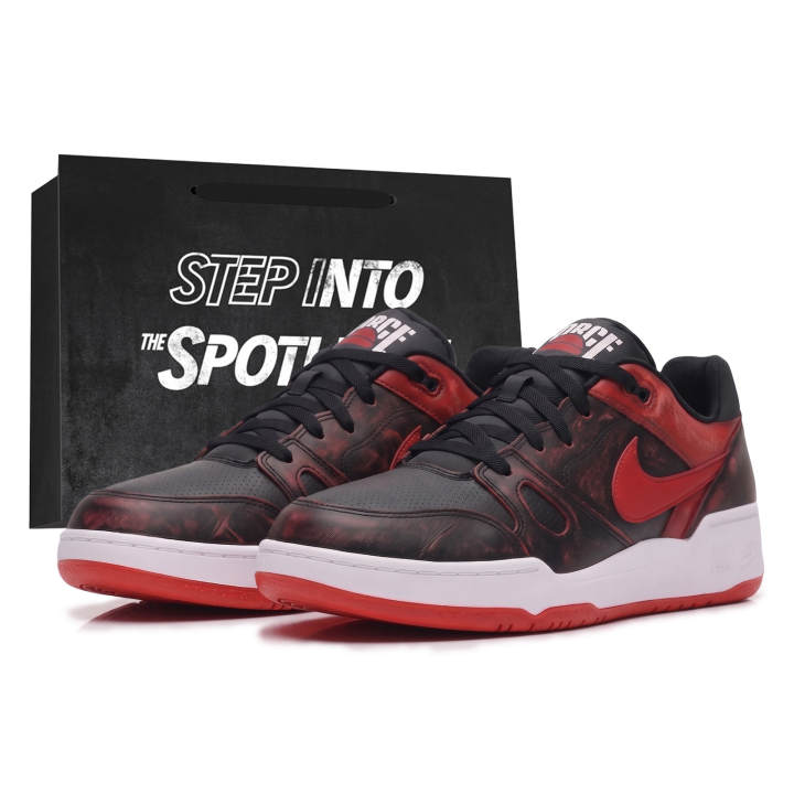 Nike Nike Full Force Skateboard Shoes Men's Low Top Red
