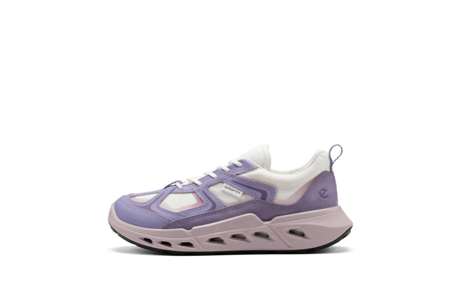 Ecco Biom 720 Casual Shoes Women's Low Top Purple, White & Pink Color Block