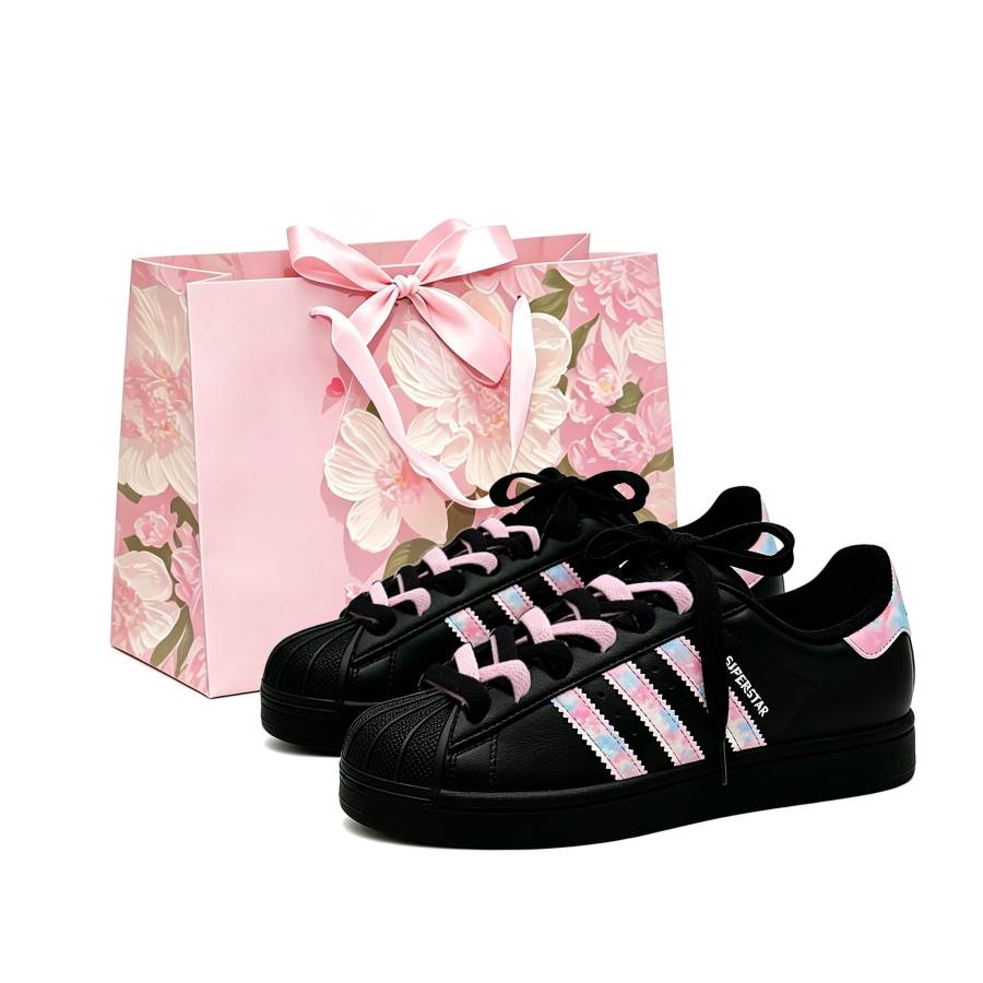 Adidas Originals SUPERSTAR Skateboard Shoes Unisex Low Top Black/White