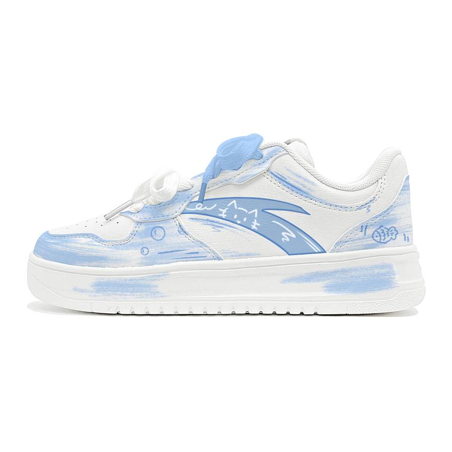 ANTA Easy Skateboard Shoes Women's Low Top Blue