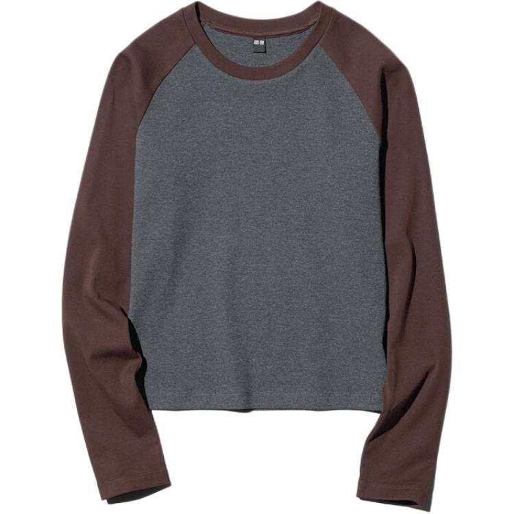 UNIQLO FW26 T Shirts Women's Chestnut Crew Neck