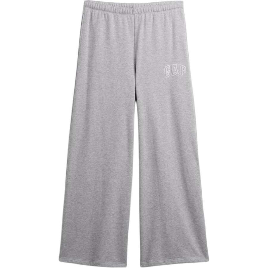 GAP Casual Pants Women's Gray White Moderate Wide Leg Pants