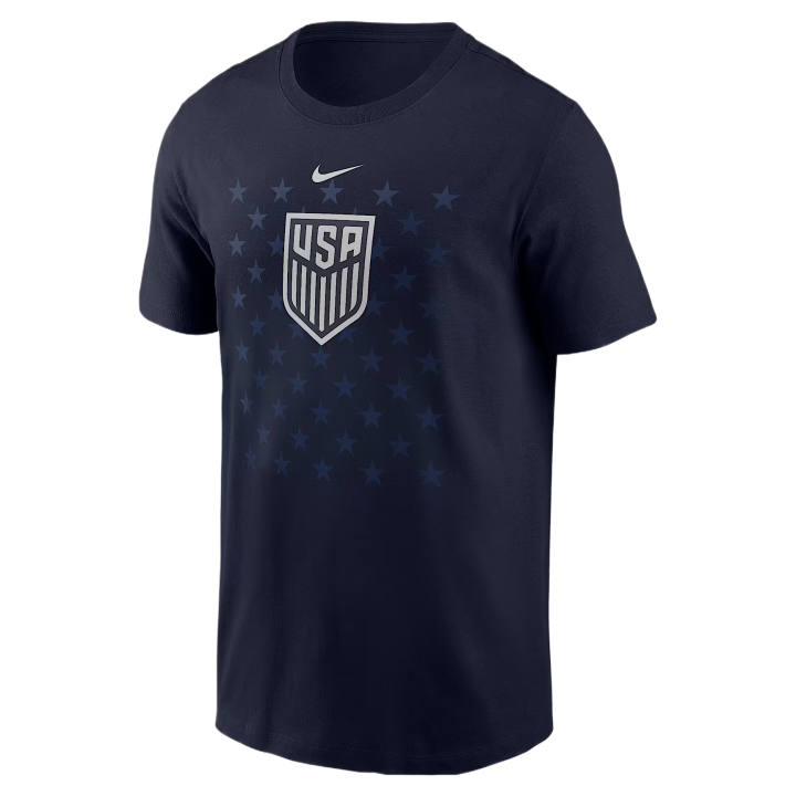 Nike Nike T Shirts Men's Marine Blue Crew Neck Moderate