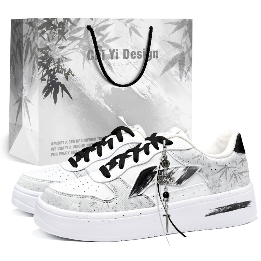 Li-Ning Li Ning Floating Boat Skateboard Shoes Women's Low Top White
