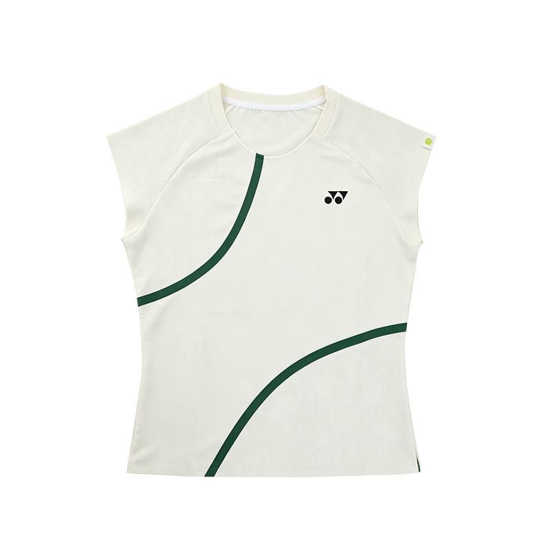 YONEX Badminton Jerseys Women's Ecru Crew Neck Thin