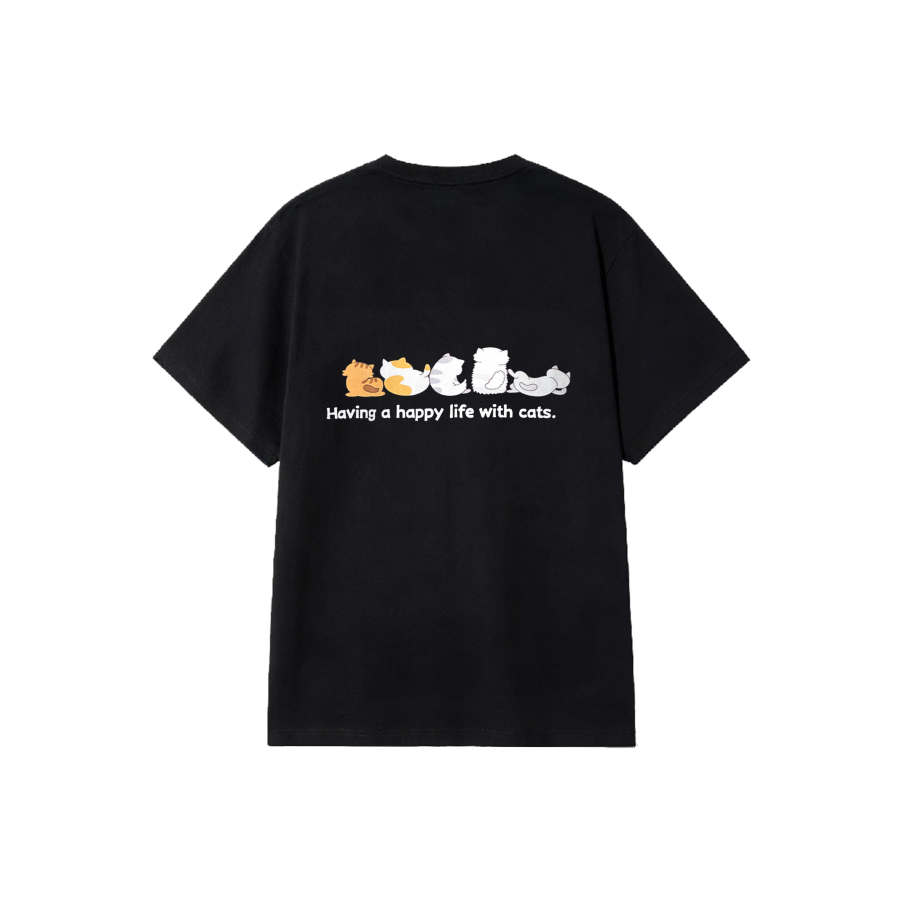 FILA T Shirts Unisex Black Crew Neck Moderate