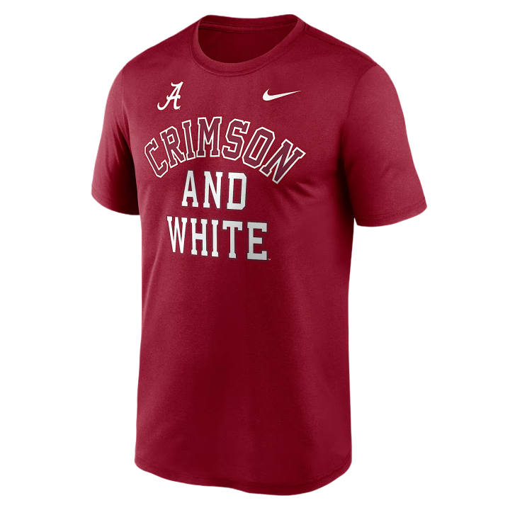 Nike Nike Quick Dry T Shirts Men's Dark Red Crew Neck Moderate