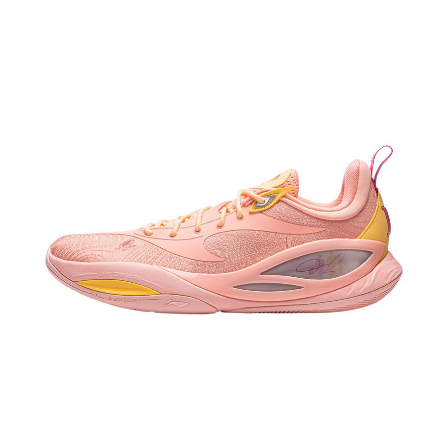 Li-Ning Li Ning Wade Basketball Shoes Men's Low Top Fluorescent Peach Pink