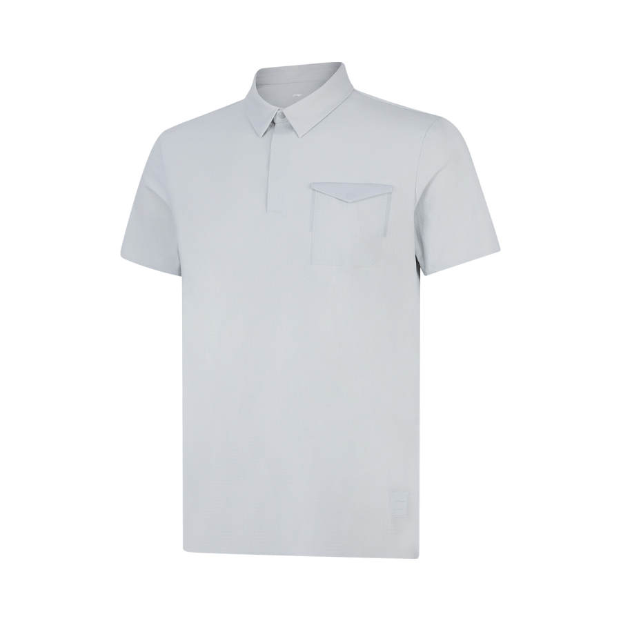 Li-Ning Li Ning Polo Shirts Men's Waterdrop Gray Thin