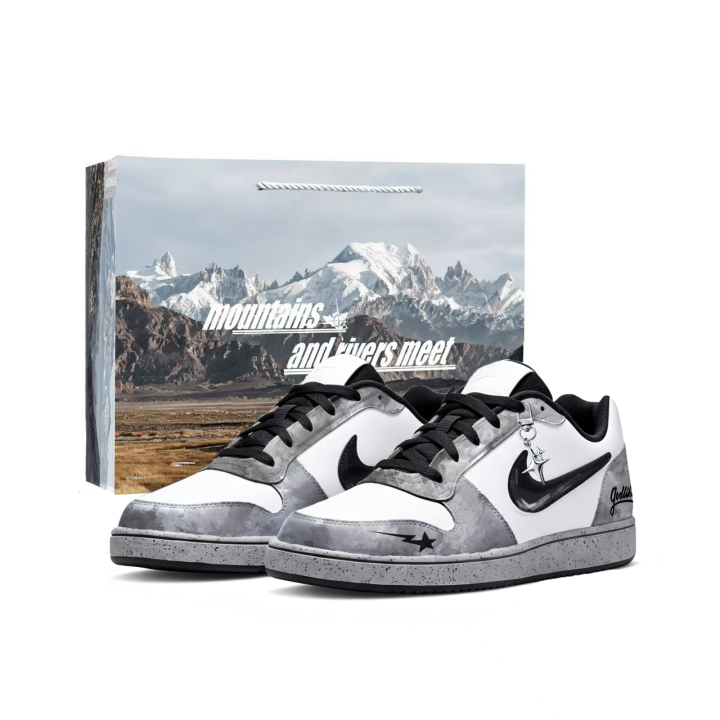 Nike Nike EBERNON Skateboard Shoes Men's Low Top Black/Gray