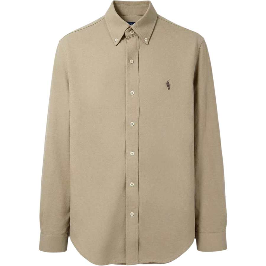 Polo Ralph Lauren Shirts Men's Tan Lapel Moderate Other