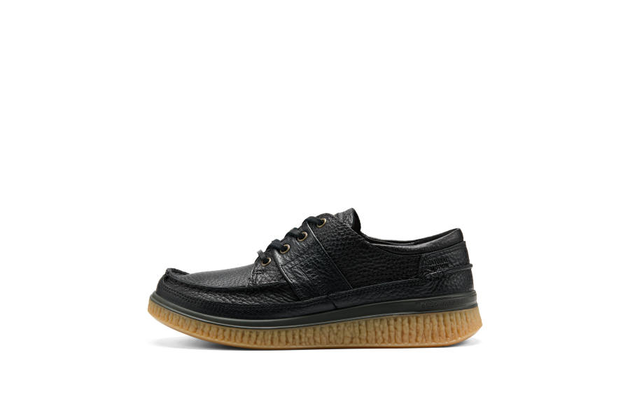 Ecco Ecco Casual Shoes Men's Low Top Black Yellow Multicolor