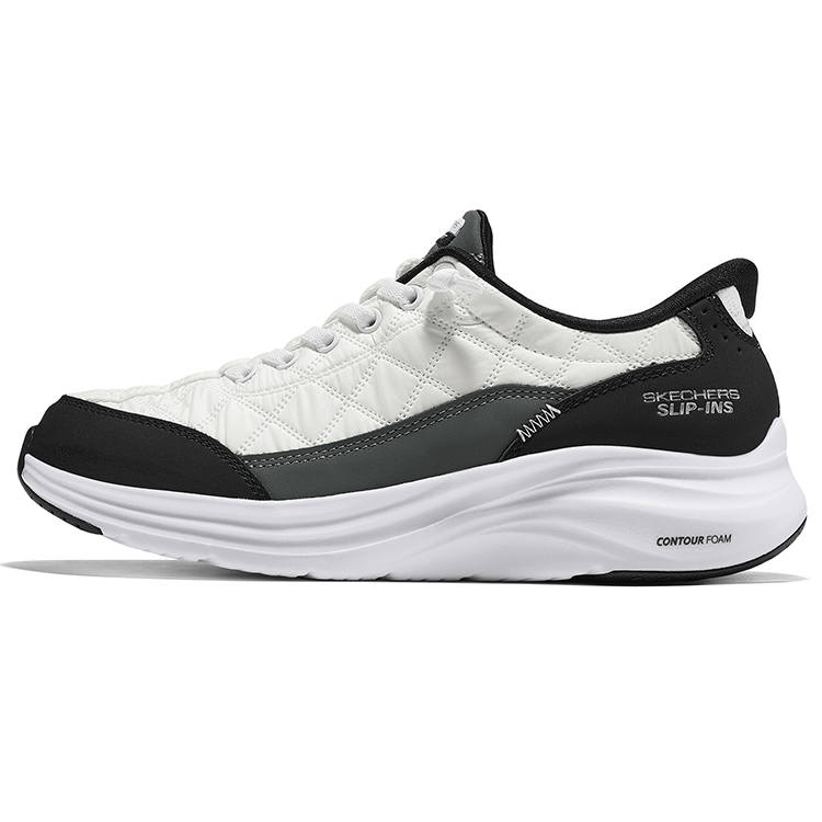 Skechers Abrasion Resistant Low top Running Shoes Women's White Black