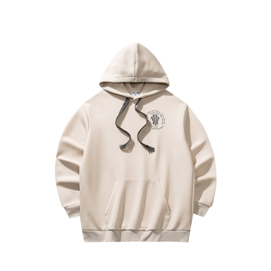 ANTA Basketball Collection Sweatshirts Unisex Mud Gray 1 Hooded Non Detachable Moderate