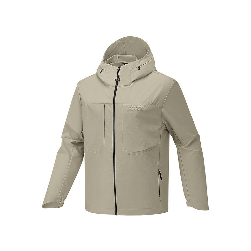 Skechers Jackets Men's Tea Umber 06L4 Hooded Non Detachable Moderate