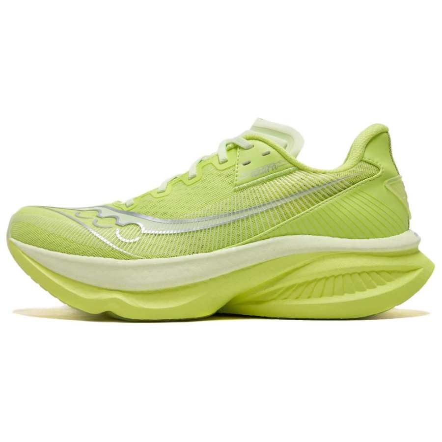 Saucony Endorphin Azura Running Shoes Unisex Low Top Yellow Green
