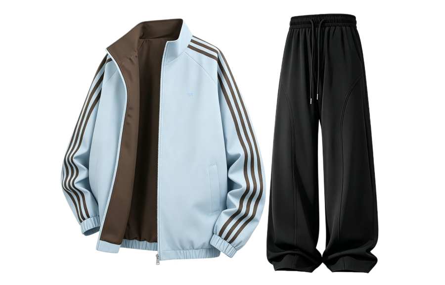 WARRIOR WARRIOR Windbreaker Jacket & Pants Sets Unisex Stand Collar Moderate