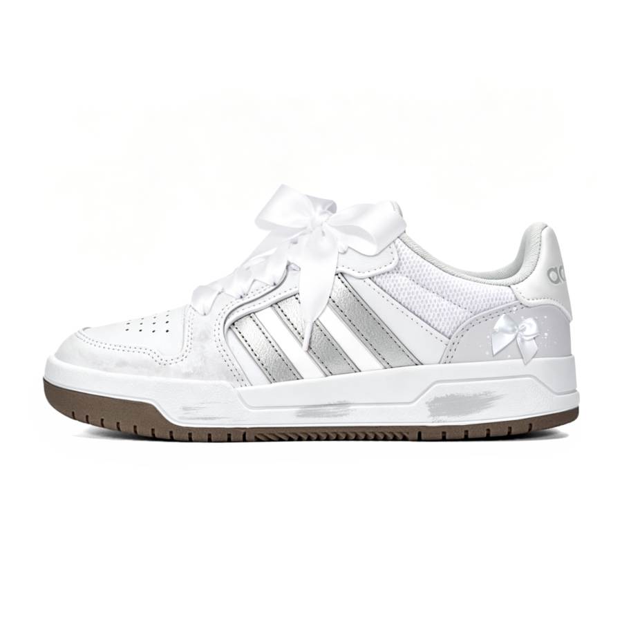 Adidas Neo Entrap Skateboard Shoes Unisex Low Top Silver/Gray