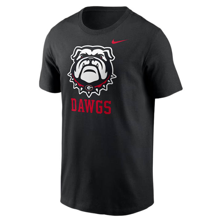 Nike Nike College T Shirts Men's Black Crew Neck Moderate