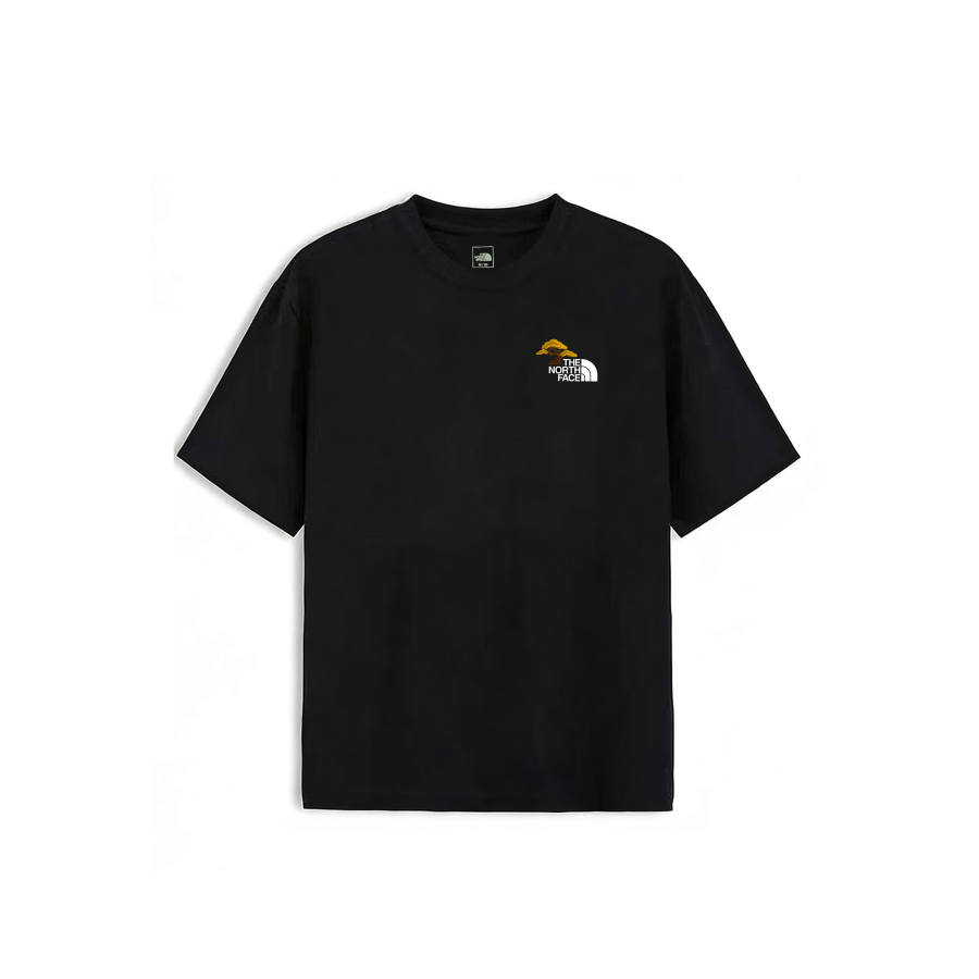 THE NORTH FACE T Shirts Unisex Black Money Tree Crew Neck Moderate Straight Fit