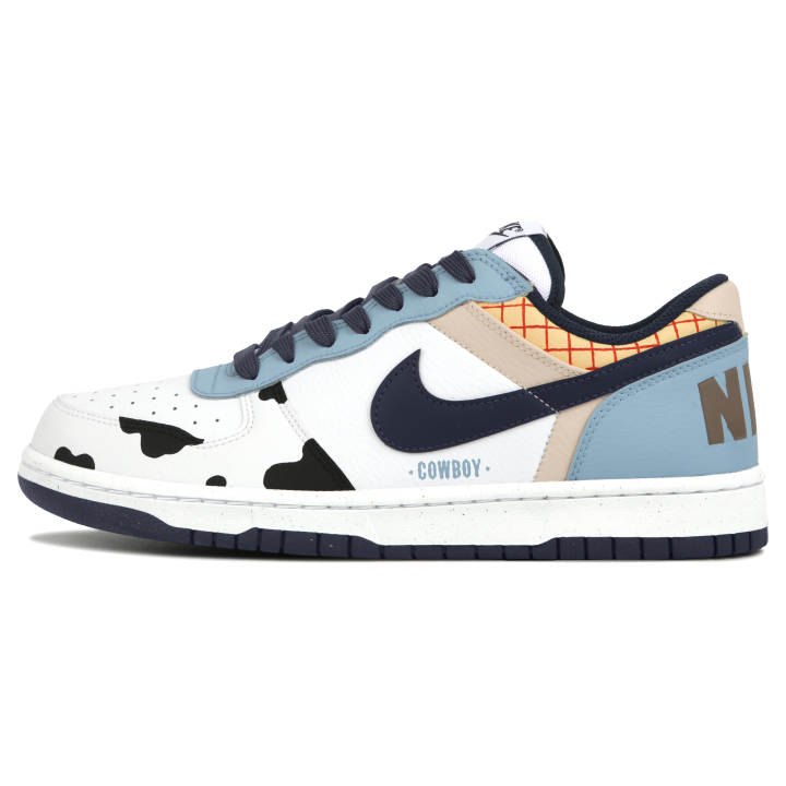 Nike Nike Big Skateboard Shoes Unisex Low Top Blue/White/Black/Yellow