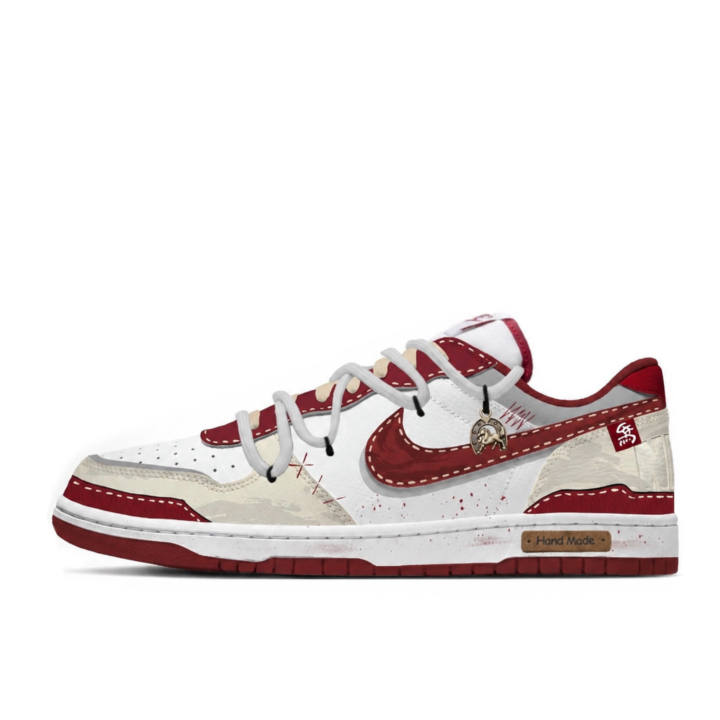 Nike Nike Big Red Horse Bright Future Low top Skateboard Shoes Men's Red White