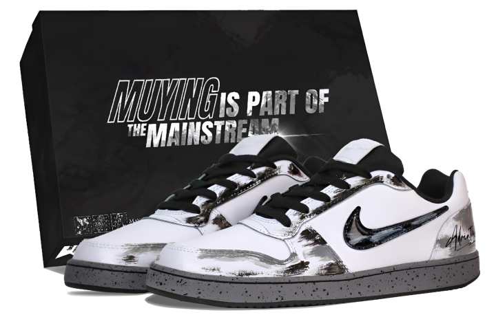Nike Nike EBERNON Skateboard Shoes Unisex Low Top Black/White/Gray