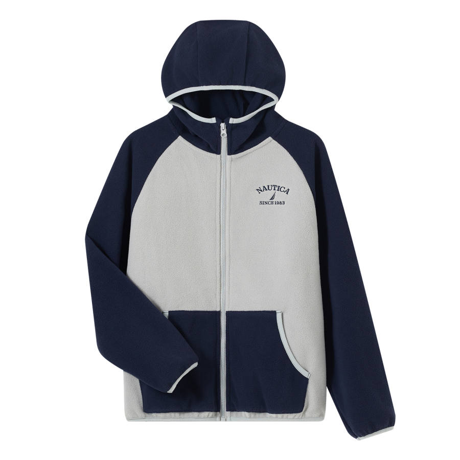 NAUTICA Kids' Fleece Jackets Hooded Non Detachable