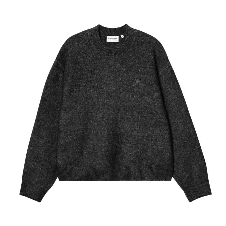Carhartt WIP Knitwear Women's BKX/Black Crew Neck Moderate Straight Fit