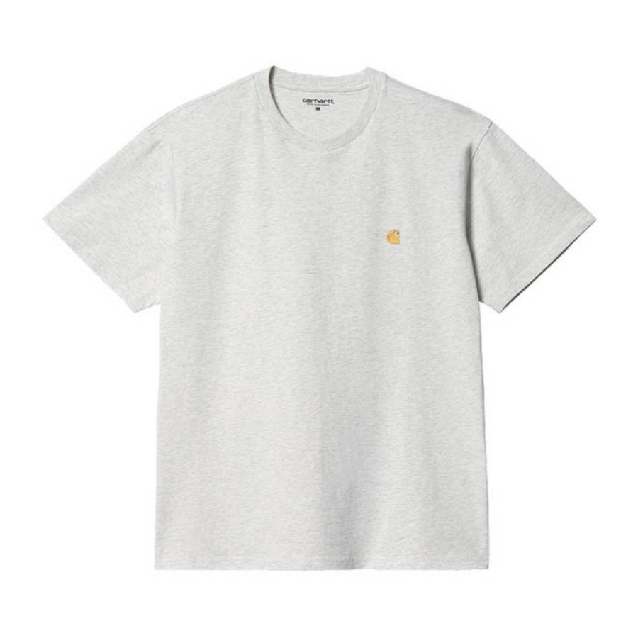 Carhartt WIP T Shirts Men's GY2/Gray Crew Neck Moderate Straight Fit