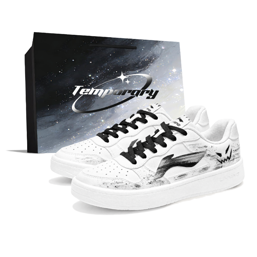 Li-Ning Li Ning Floating Boat Skateboard Shoes Men's Low Top Black/White