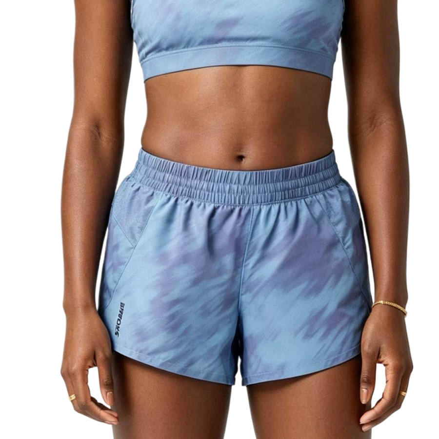 Brooks Brooks Running Shorts Women's Blue Mist Moderate