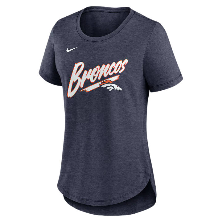 Nike Nike NFL T Shirts Women's Marine Blue Crew Neck Moderate