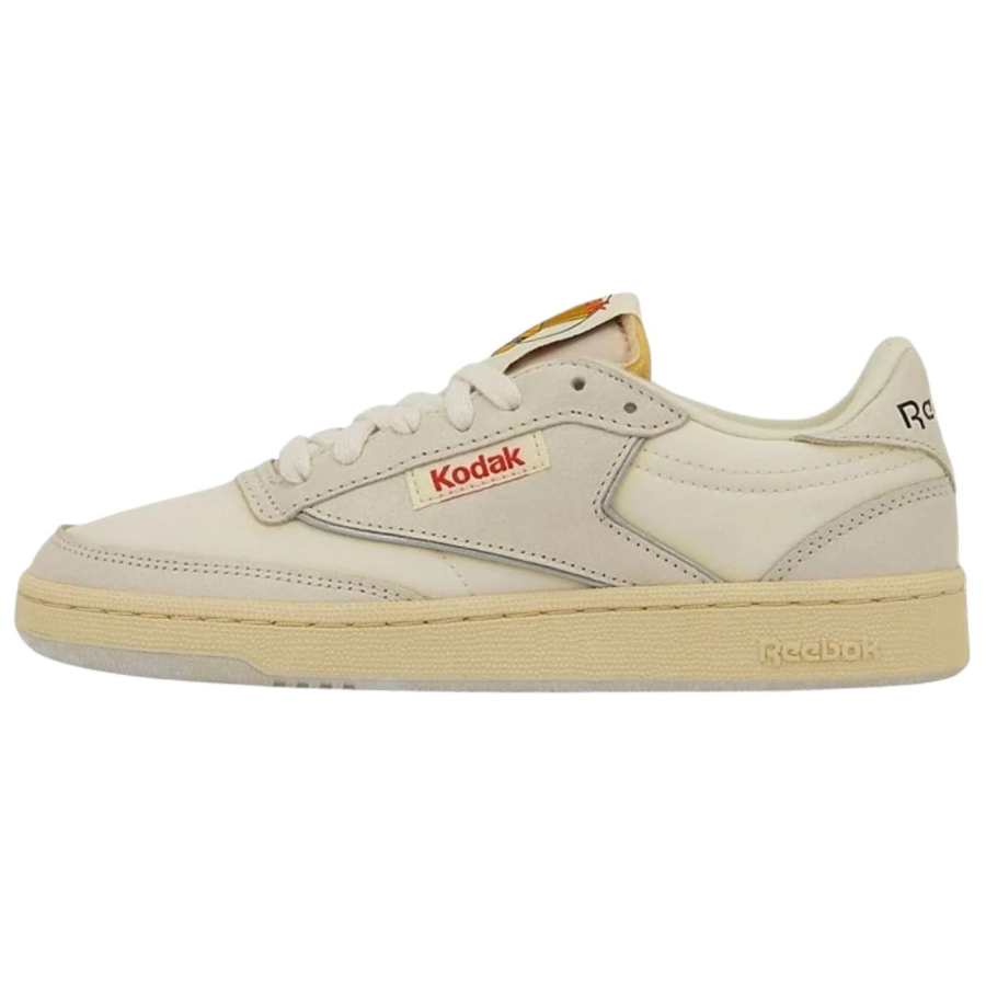 Reebok x KODAK CLUB C 85 Skateboard Shoes Unisex Beige