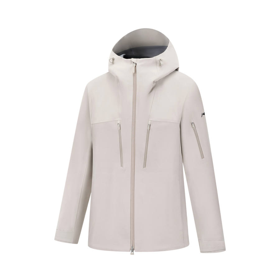 Li-Ning Li Ning Gold Logo | Breathable, Abrasion Resistant, Waterproof, And Windproof Windbreaker Jacket Men's