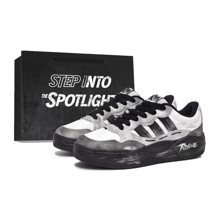Adidas Adidas LITE SHUFFLE Skateboard Shoes Unisex Low Top Black/Gray/White
