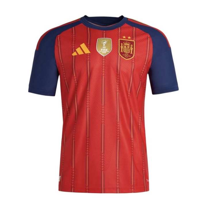 Adidas Adidas Spain Soccer Jerseys Men's Bright Red Crew Neck Moderate