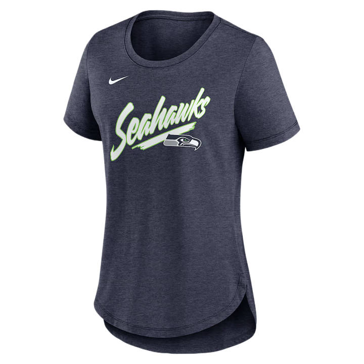 Nike Nike NFL T Shirts Women's Marine Blue Crew Neck Moderate