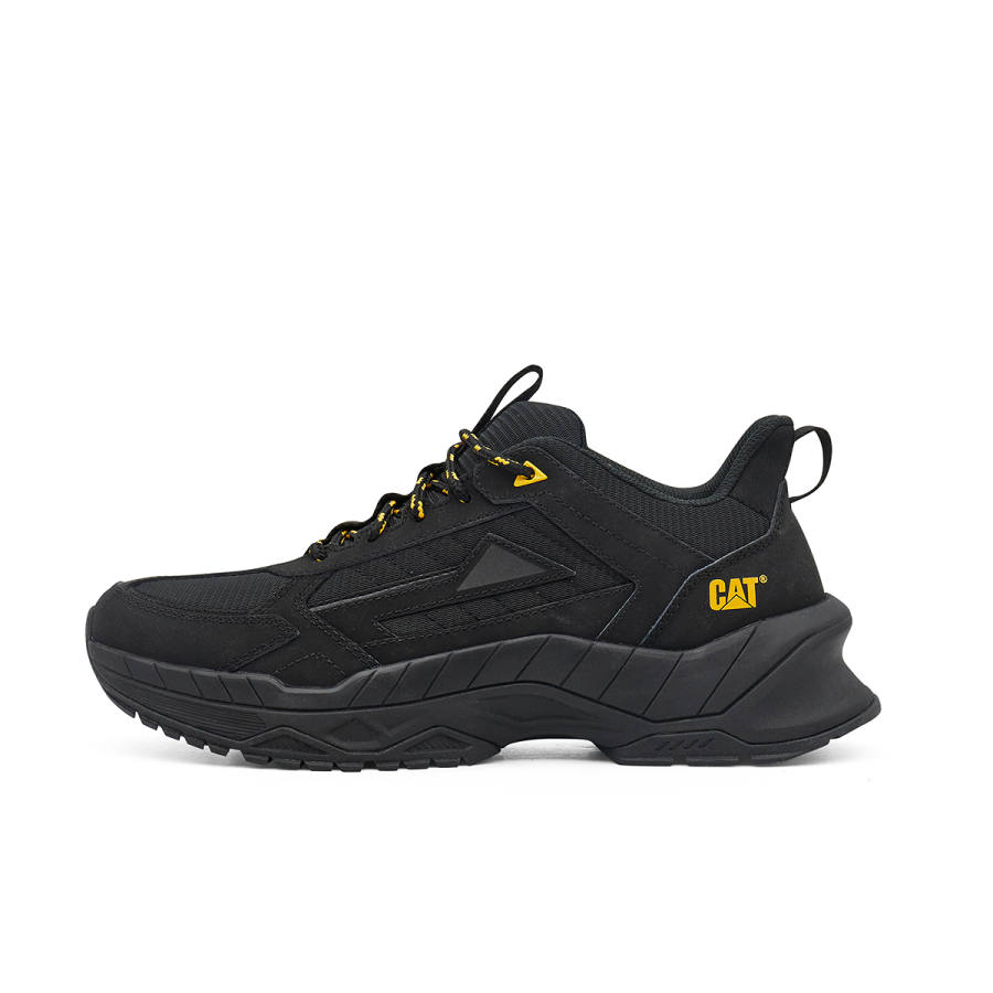 CAT Casual Shoes Men's Low Top Black/Green